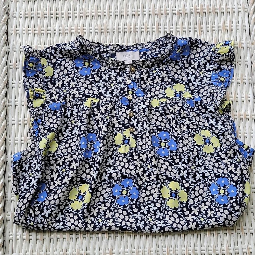 LOFT Floral Print Tank Top